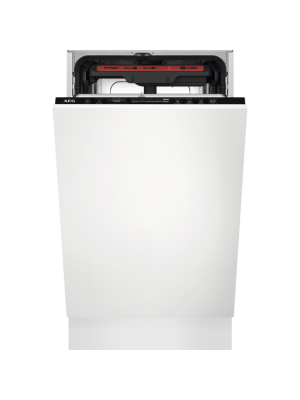 Enëlarëse plotësisht e integruar AEG FSE73507P, GLASSCARE, 45 cm, 10 komplete, INVERTER, D
