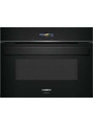 Furrë me mikrovalë të integruar Siemens CE932GXB1, ekran TFT me ngjyra, sistem pastrimi me hidrolizë, 10 programe automatike, 36 l