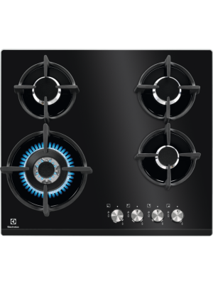 Pllakë me gaz Electrolux KGG6437K, e zeze