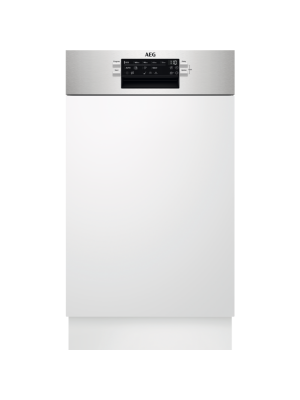 Enëlarëse pjesërisht e integruar AEG FEE73517PM, 45 cm, 10 komplete, Inverter, D