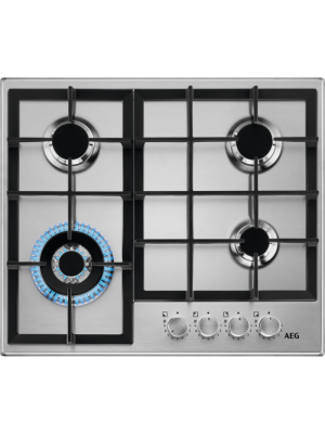 Pllakë e integruar me gaz, AEG, HGB64420SM, 60 cm