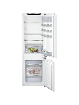 Frigorifer i integruar Siemens KI86SAFE0 iQ500, me sipërfaqen e poshtme të ngrirjes, 177,2 x 55,8 cm, mentesha e sheshtë, C, 266 l