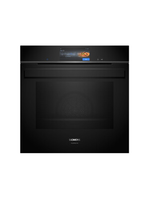 Furrë e integruar Siemens iQ700 me avull HS958GED1, 60 x 60 cm e zezë, inox, 71 l