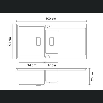 Lavaman kuzhine ZITO Nysa inox