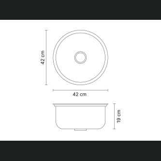 Lavaman kuzhine prej u inox ZITO Riverside
