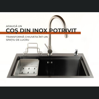 Lavaman kuzhine ZITO INOX-antracit Rockford 68x48x22 cm