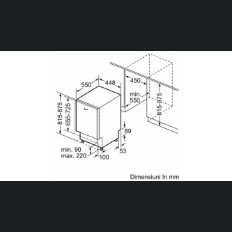 Neff S855EMX16E Enëlarëse plotësisht e integruar, sirtar për takëmet, D