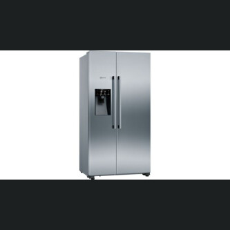 Krah për krah Neff KA3923IE0, shpërndarës akulli, NoFrost, 562 l, Inox, E