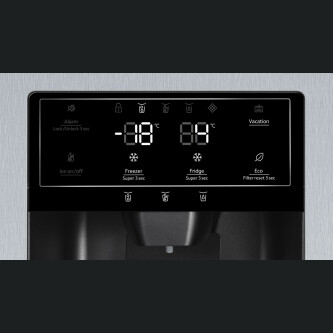 Krah për krah Neff KA3923IE0, shpërndarës akulli, NoFrost, 562 l, Inox, E