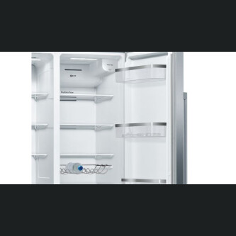Krah për krah Neff KA3923IE0, shpërndarës akulli, NoFrost, 562 l, Inox, E