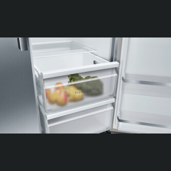 Krah për krah Neff KA3923IE0, shpërndarës akulli, NoFrost, 562 l, Inox, E