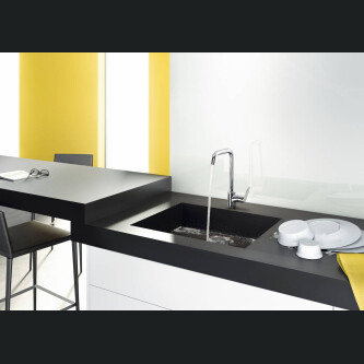 Rubinet kuzhine Hansgrohe Focus M41, levë e vetme 260, 1 jet, valvul mbyllëse pajisjeje. krom