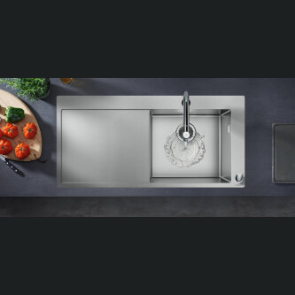 Rubinet kuzhine Hansgrohe Metris Select M71, levë e vetme me 2 vrima 200, grykë, 1jet