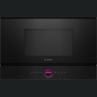 Furrë me mikrovalë të integruar Bosch BFL7221B1, E zezë, 21 l, 900 W