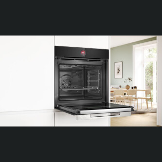 Furrë multifunksionale e integruar Bosch HBG7741B1, vetëpastrim pirolitik + sistem hidrolitik, 71 l, A+