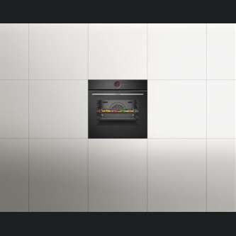 Furrë multifunksionale e integruar Bosch HBG7741B1, vetëpastrim pirolitik + sistem hidrolitik, 71 l, A+