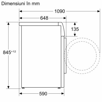 Rrobalarëse Bosch WGB24410BY me ngarkesë të përparme 9 kg 1400 rpm