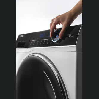 Lavatriçe Haier HWD100-B14979-S me tharëse, I-Pro Seria 7 e pavarur, 10 / 6 kg, 1400 RPM, Motori me lëvizje direkte, cikli i kombinuar i klasës D, i bardhë, L x H x I (cm) 60x62x85