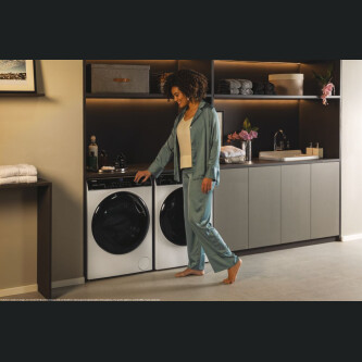 Rrobalarëse Haier HW100-B14959U1-S, I-Pro Seria 5 e pa inkorporuar, 10 kg, 1400 RPM, Motor me lëvizje direkte, Klasi A, E bardhë, L x H x I (cm) 60x57x85