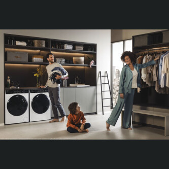 Rrobalarëse Haier HW100-B14959U1-S, I-Pro Seria 5 e pa inkorporuar, 10 kg, 1400 RPM, Motor me lëvizje direkte, Klasi A, E bardhë, L x H x I (cm) 60x57x85