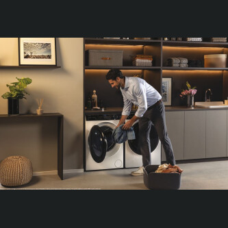 Rrobalarëse Haier HW90-B14959U1-S, I-Pro Seria 5 e pa inkorporuar, 9 kg, 1400 RPM, Motor me lëvizje direkte, Klasi A, E bardhë, L x H x I (cm) 60x57x85