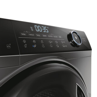 Lavatriçe Haier HWD80-B14959S8U1S me tharëse, I-Pro Seria 5 e pavarur, 8 / 5 kg, 1400 RPM, Motor me lëvizje direkte, cikli i kombinuar i klasës D, antracit, L x H x I (cm) 60x46