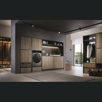 Rrobalarëse Haier HW80-B14959S8U1S, I-Pro Seria 5 e pa inkorporuar, 8 kg, 1400 RPM, Motor me lëvizje direkte, Klasi A, Antracit, L x H x I (cm) 60x57x85