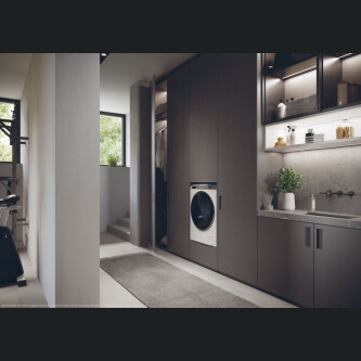 Rrobalarëse Haier HW90G-B14979TU1S, I-Pro Series 7 Plus e pa inkorporuar, 9 kg, 1400 RPM, Motor me lëvizje direkte, Klasa B, E bardhë, 14 programe, L x H x L (cm) 60x52x85