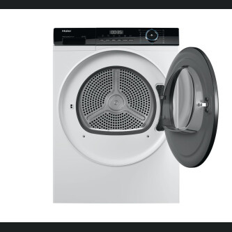 Tharëse rrobash Haier HD80-A2939-S, e pavarur, 8 kg, pompë nxehtësie, klasi A++, e bardhë