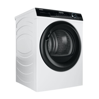 Tharëse rrobash Haier HD80-A2939-S, e pavarur, 8 kg, pompë nxehtësie, klasi A++, e bardhë
