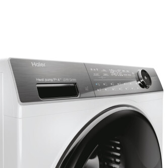 Tharëse rrobash Haier HD90-A3Q979U1-S, Haier I-Pro Series 7 Plus Independent, 9 kg, Inverter i pompës së nxehtësisë, Klasa A+++, E bardhë
