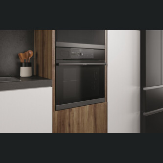 Furrë e integruar Haier HWO60SM5S5BH, me shumë nivele, 70 litra, Hydrolytic + Catalytic, 9 funksione, Klasi A+, E zezë