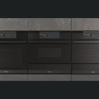 Furrë kompakte e integruar Haier HWO45NM6SXB1, avulli I-Message Compact Series 6 Steam, 34 litra, Klasa A++, E zezë