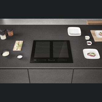 Pllakë me induksion Haier HA2MTSJ68MC, I-Move Series 6, E zezë, 60 cm