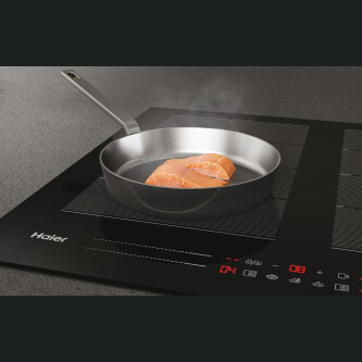 Pllakë me induksion Haier HA2MTSJ68MC, I-Move Series 6, E zezë, 60 cm