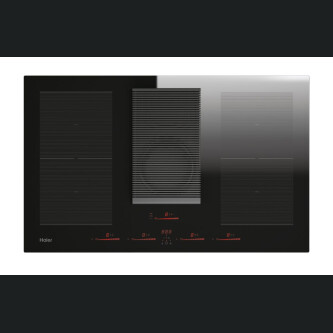 Pllakë me Aspirator të integruar Haier HAIH8IFMCF, Seria I-Dual 6, e zezë, 83 cm