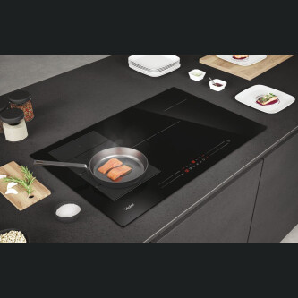Pllakë me induksion Haier HAMTSJ86MC/1, I-Move Seria 6, 6 zona, E zezë, 80 cm