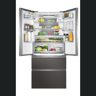 Frigorifer me shumë dyer Haier HB18FGSAAA FD 83 Seria 7, 4 dyer, Pa ngricë, ndriçim LED, Klasa E, Titanium argjend, L x H x I (mm) 830x669x1900
