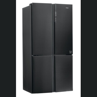 Ftohes me shumë dyer 90 Haier HTF-610DSN7 Seria 7 i pavarur, 4 dyer, pa ngricë, ndriçim LED, Klasa F, E zezë simbolike, L x H x I (mm) 908x750x1900