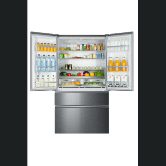 Frigorifer me shumë dyer Haier HB26FSSAAA FD 100 Seria 7.4 dyer, Pa ngricë, ndriçim LED, Klasi E, Titanium argjend, L x H x I (mm) 1005x760x1900