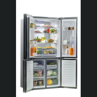 Ftohes me shumë dyer 90 Haier HTF-710DP7 Seria 7 i pavarur, 4 dyer, pa ngricë, ndriçim LED, klasi F,  inox INOX, L x H x I (mm) 908x750x1900