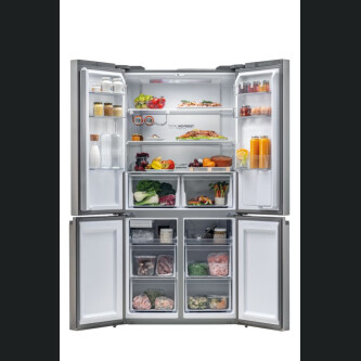 Kubike me shumë dyer 90 Haier HTF-520IP7 Seria 5 e pavarur, 4 dyer, pa ngricë, ndriçim LED, klasi F, platinum Inox, L x H x I (mm) 908x648x1900