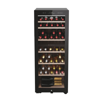 Ftohës i verës Wine Bank Seria 50, i pavarur, 2 zona, 77 shishe, ndriçim LED, Klasa G, L x H x I (mm) 497x585x1270