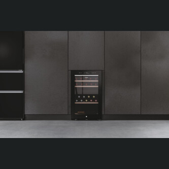 Ftohës i verës Wine Bank Seria 50, i pavarur, 2 zona, 42 shishe, ndriçim LED, klasi G, L x H x I (mm) 497x585x820