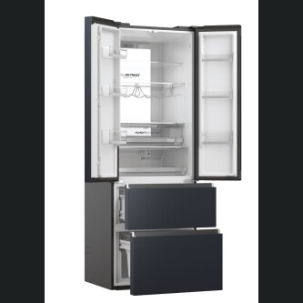 Frigorifer me shumë dyer Haier HFW7720ENMB FD 70 Seria 7, 4 dyer, Pa ngricë, ndriçim LED, Klasi E, E zezë, L x H x I (mm) 700x675x2006