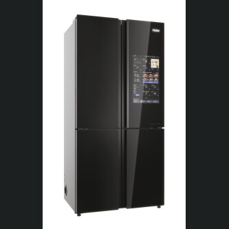 Krah për krah Haier HCW9919FSGB Seria 9 e pavarur, me 4 dyer, pa ngricë, ndriçim LED, klasi F, i zi, L x H x I (mm) 905x697x1900