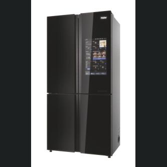 Krah për krah Haier HCW9919FSGB Seria 9 e pavarur, me 4 dyer, pa ngricë, ndriçim LED, klasi F, i zi, L x H x I (mm) 905x697x1900