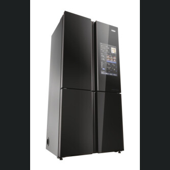 Krah për krah Haier HCW9919FSGB Seria 9 e pavarur, me 4 dyer, pa ngricë, ndriçim LED, klasi F, i zi, L x H x I (mm) 905x697x1900