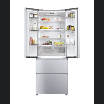 Frigorifer me shumë dyer Haier HFR5719EWMG FD 70 Seria 5 i pavarur, 4 dyer, pa ngricë, ndriçim LED, klasi E, shpërndarës uji, argjend i butë, L x H x I (mm) 700x675x1900