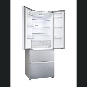 Frigorifer me shumë dyer Haier HFR5719EWMG FD 70 Seria 5 i pavarur, 4 dyer, pa ngricë, ndriçim LED, klasi E, shpërndarës uji, argjend i butë, L x H x I (mm) 700x675x1900